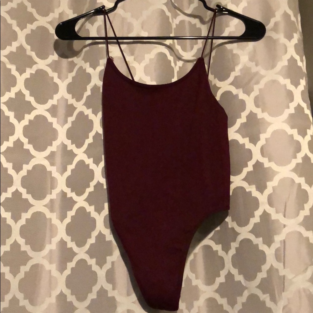 Cranberry Forever 21 Bodysuit